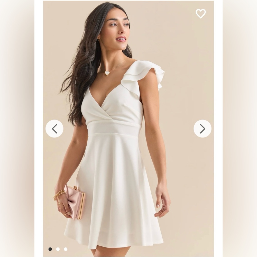 Veronica Flutter Sleeve Dress